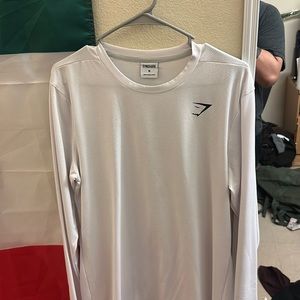 Gymshark White Activewear M long-sleeve